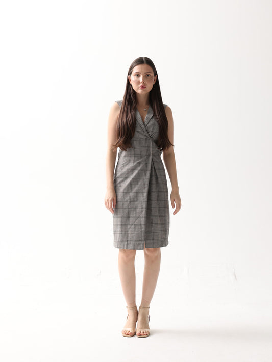 Checkered Grey Dress