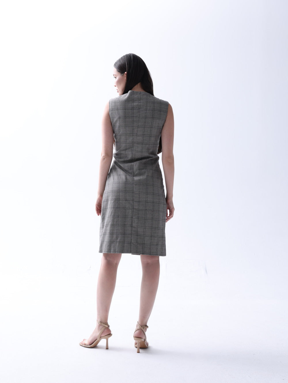 Checkered Grey Dress