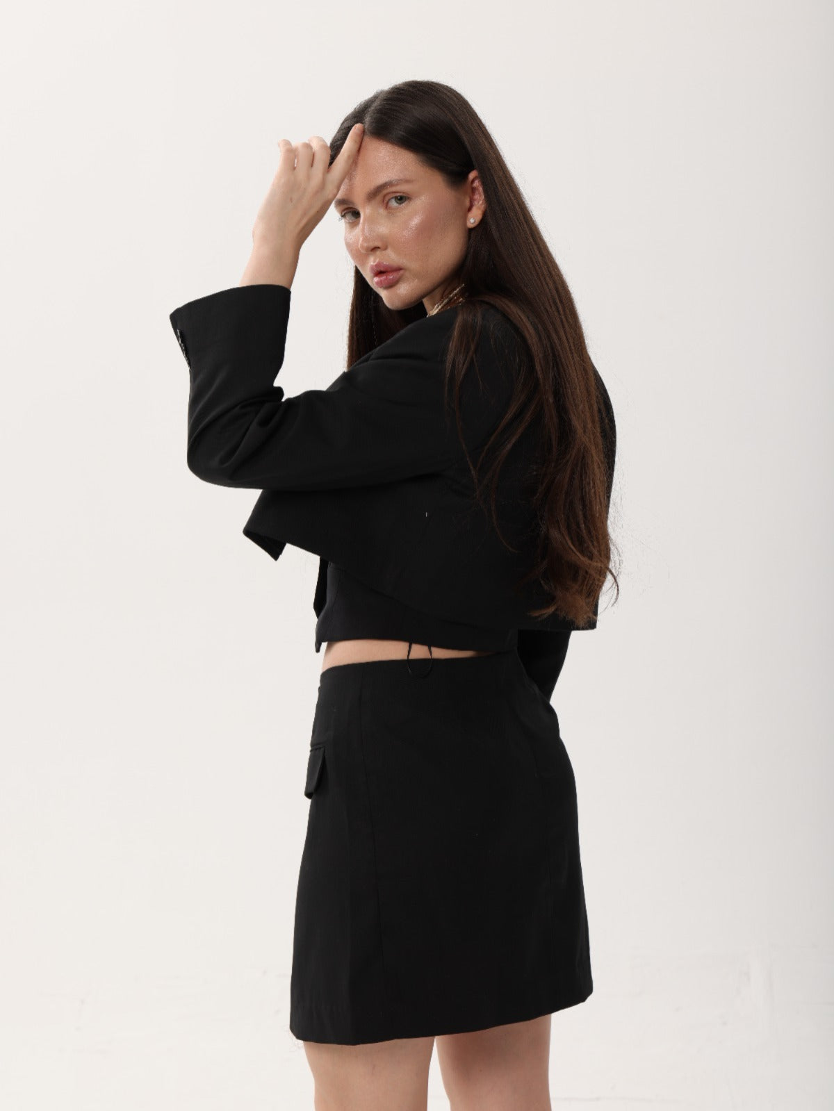 Silk or Satin Black Dress